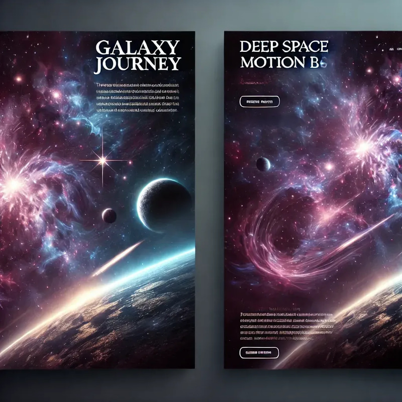 Galaxy Journey Deep Space Motion BG - Cinematic AI-Enhanced Space Backgrounds for Dynamic Video Projects