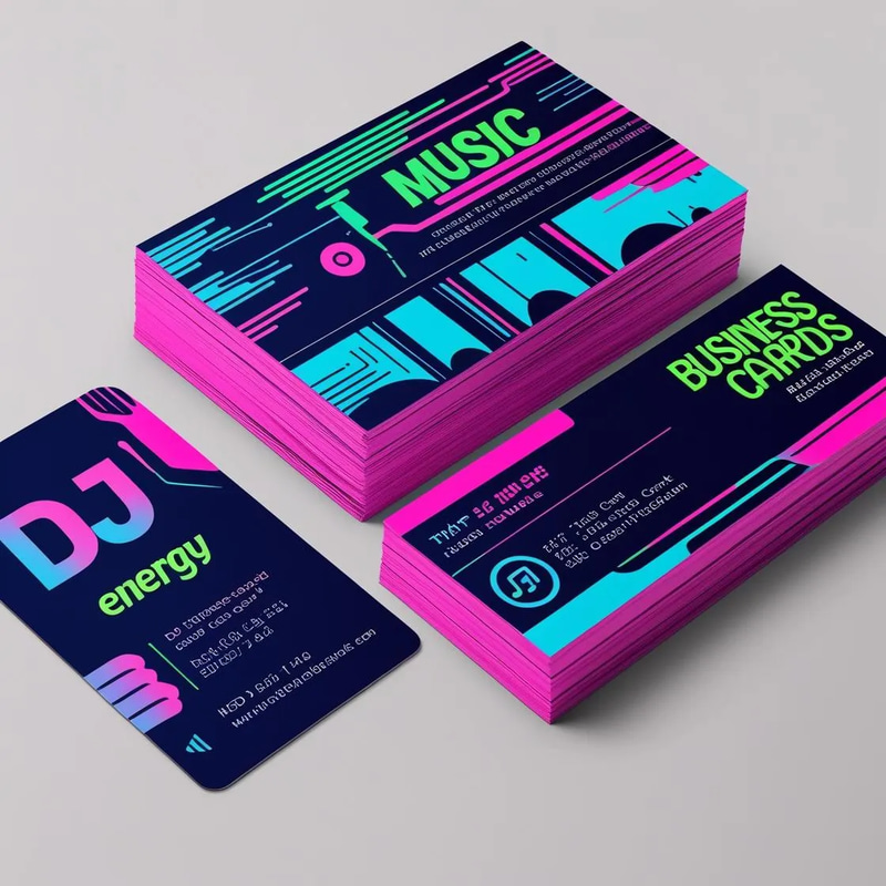 DJ Business Card & Rack Card Template - PSD Print Bundle for Modern Brand Professionals