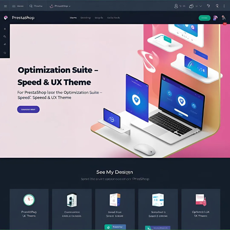 Optimization Suite Speed & UX Theme - Premium PrestaShop Theme for Fast, User-Friendly E-commerce Experiences