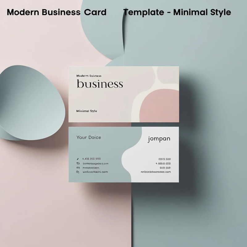 Modern Business Card Template - Minimal Style - Sleek Corporate Design for Professional Branding & Networking Success 2025-2026