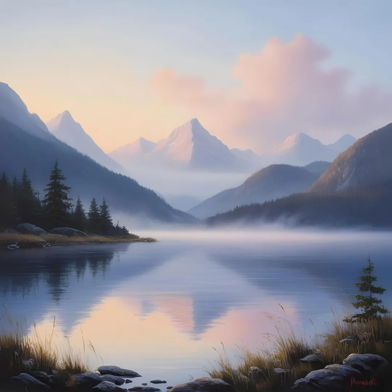 520 Landscape AI Prompts - MidJourney Nature Scenes - Creative AI-Powered Landscape Prompts for Designers and Artists