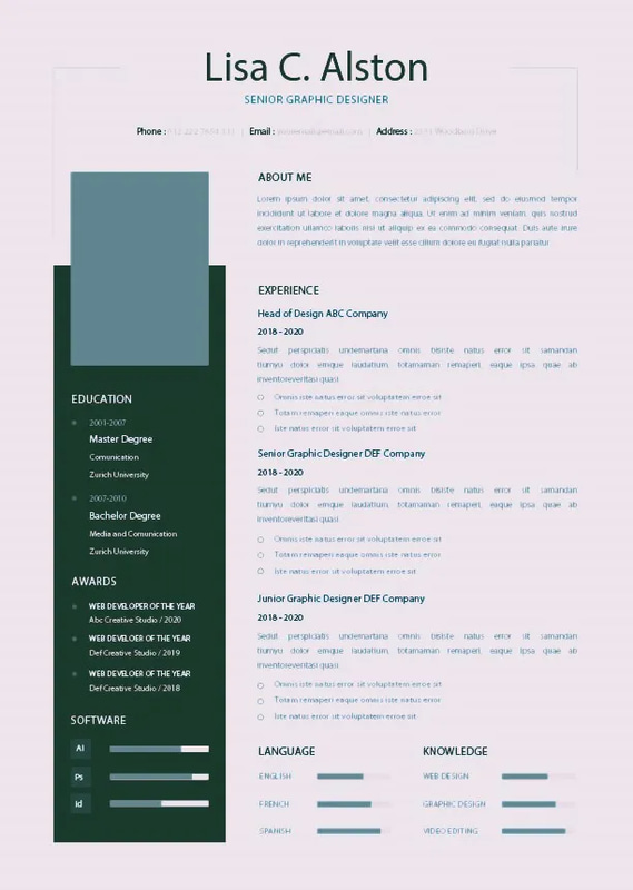 Smart Resume Format - Sleek Presentation - Professional Business CV Template for Impactful Job Applications and Career Growth