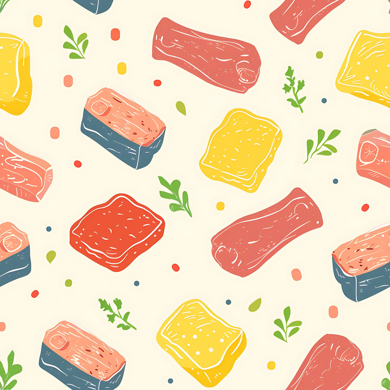 100 Global Cuisine Patterns - Vibrant Food & Fruit Digital Patterns for Designers and Brand Creators