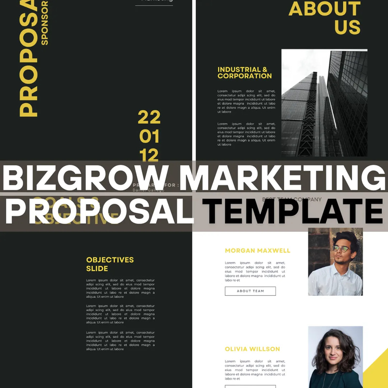BizGrow Marketing Proposal Template - Professional Branding & Business Planning for Agencies and Entrepreneurs