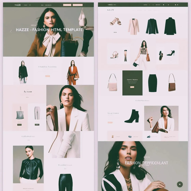 Hazze Fashion HTML Template - Sleek, Modern Website Design for Fashion Brands and Developers