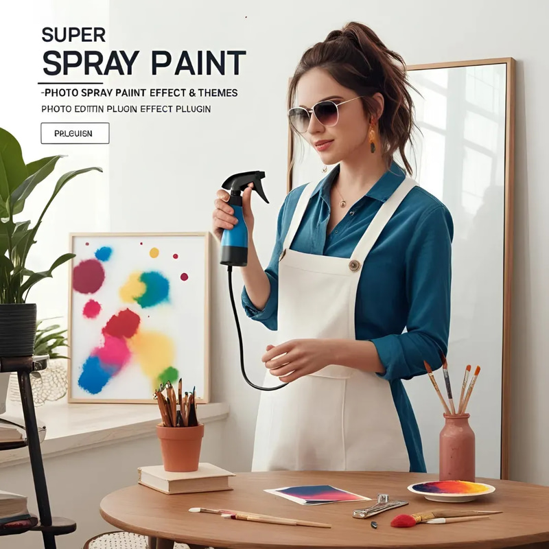Super Spray Paint Effect Plugin - Dynamic Photo Editing Plugin & Themes for Creative Image Enhancement