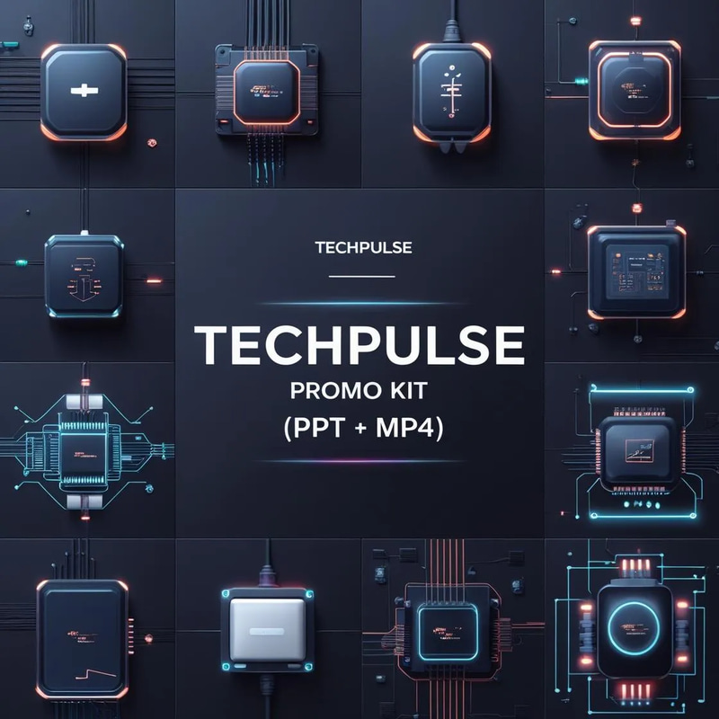 TechPulse Electronics Promo Kit - Dynamic Animated Social Media Templates for Tech Brands and Marketers