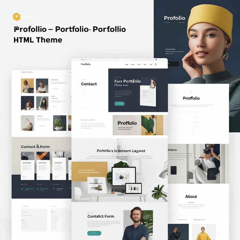 Profolio Portfolio HTML Theme - Sleek Responsive Website Template for Developers and Creatives