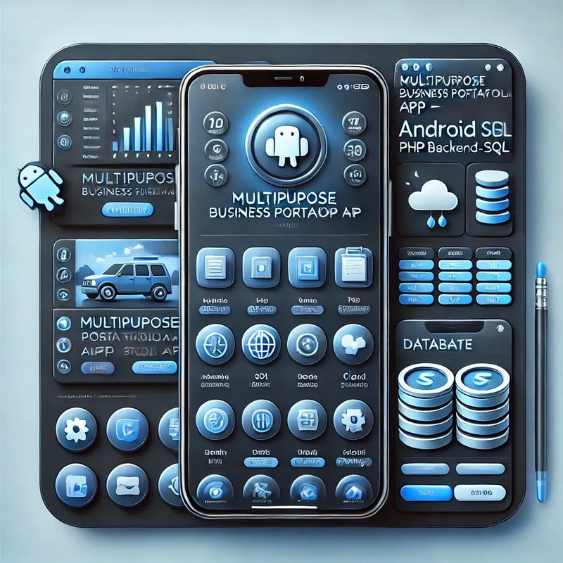 Multipurpose Business Portfolio App - Android + PHP Backend + SQL - Versatile Mobile Solution for Business Showcase and Client Engagement