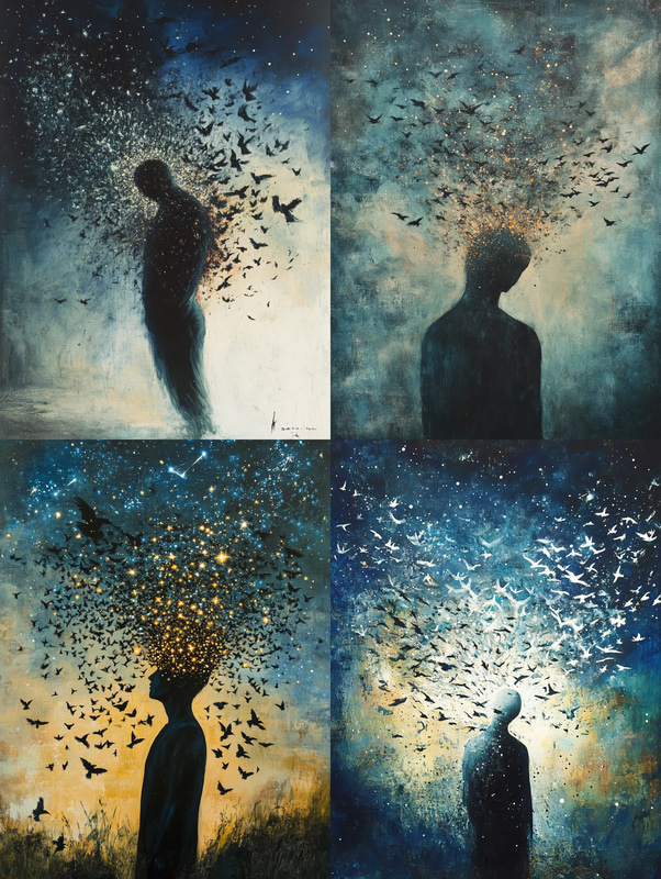 Dissolving Human Figure Surreal Art - Captivating Surrealist Painting for Artistic Expression and Visual Storytelling