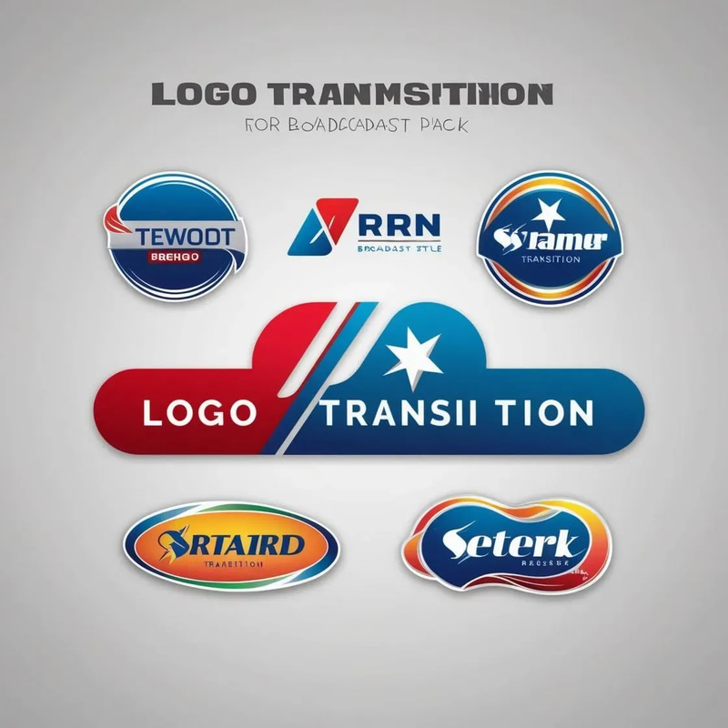 Animated Logo Transition Pack - Cinematic AI-Powered Broadcast Video Transitions for Dynamic Branding