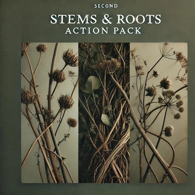 Stems & Roots Action Pack - Streamlined Photoshop Actions and Presets for Efficient Photo Editing and Creative Workflow