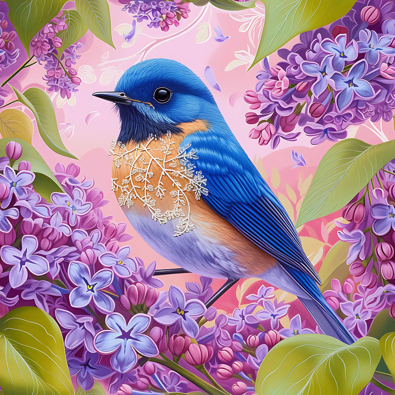 12 Songbird Symphony Patterns - Elegant Nature-Inspired Animal Pattern Designs for Creative Projects and Printables