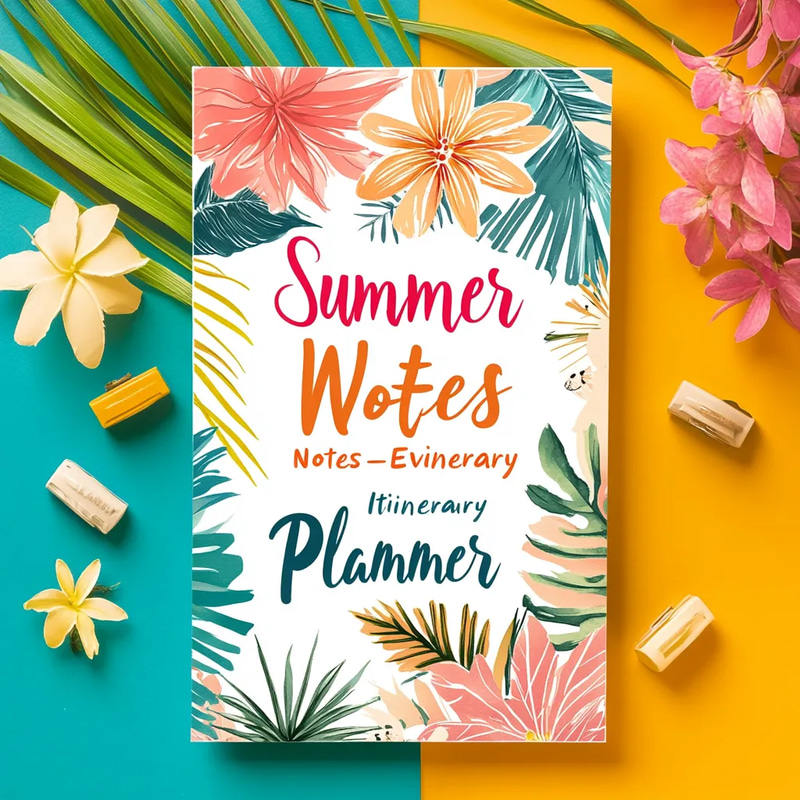 Summer Notes Event Itinerary Planner - Streamlined Party and Wedding Planning for Busy Hosts and Event Professionals