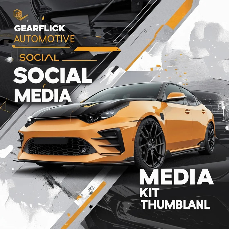 GearFlick Automotive Social Media Kit - Dynamic Animated Templates for Car Enthusiasts and Marketers