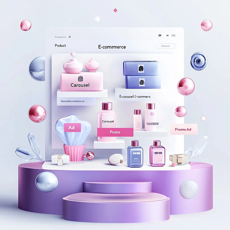 E-commerce Carousel Product Promo Ad - Dynamic Multi-Platform Social Media Ad Templates for Brands and Marketers