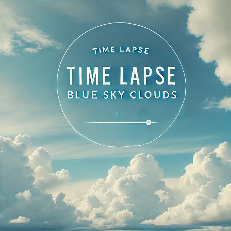 Time Lapse Blue Sky Clouds - Cinematic Nature Stock Video for Filmmakers and Creative Projects 2025