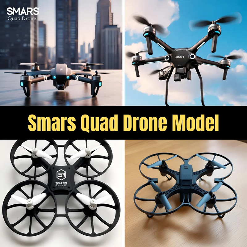 Smars Quad Drone Model - Precision 3D Printing Drone Design for Tech Innovators and Hobbyists