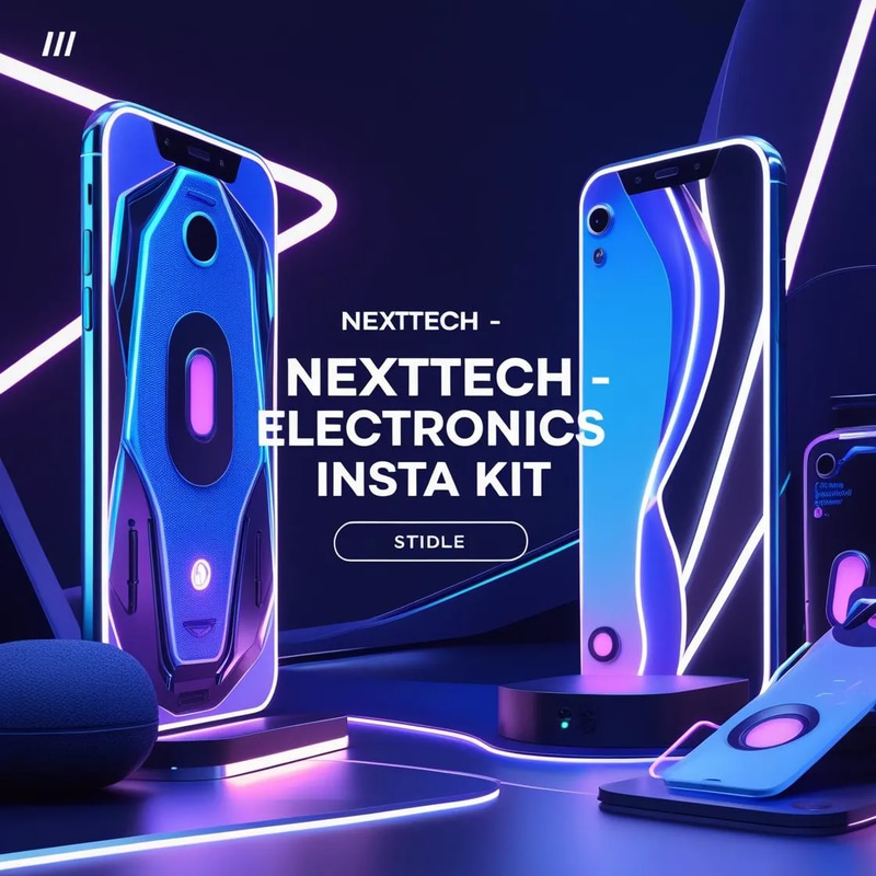 NextTech Editable Electronics Insta Kit - Dynamic Animated Social Media Templates for Tech Creators