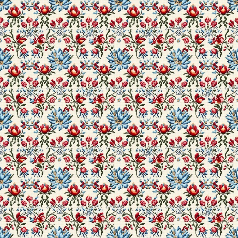 Cross Stitch Pixel Art Patterns - Geometric Abstract Designs for Creative Needlework and Craft Enthusiasts