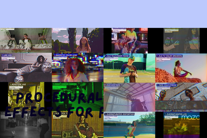 Distortion FX Procedural Premiere Pack - Dynamic Video Elements for Creative Filmmakers and Editors