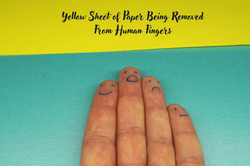 Removing Yellow Paper from Skin - Clean, Natural Lifestyle Stock Video for Family and Children Projects