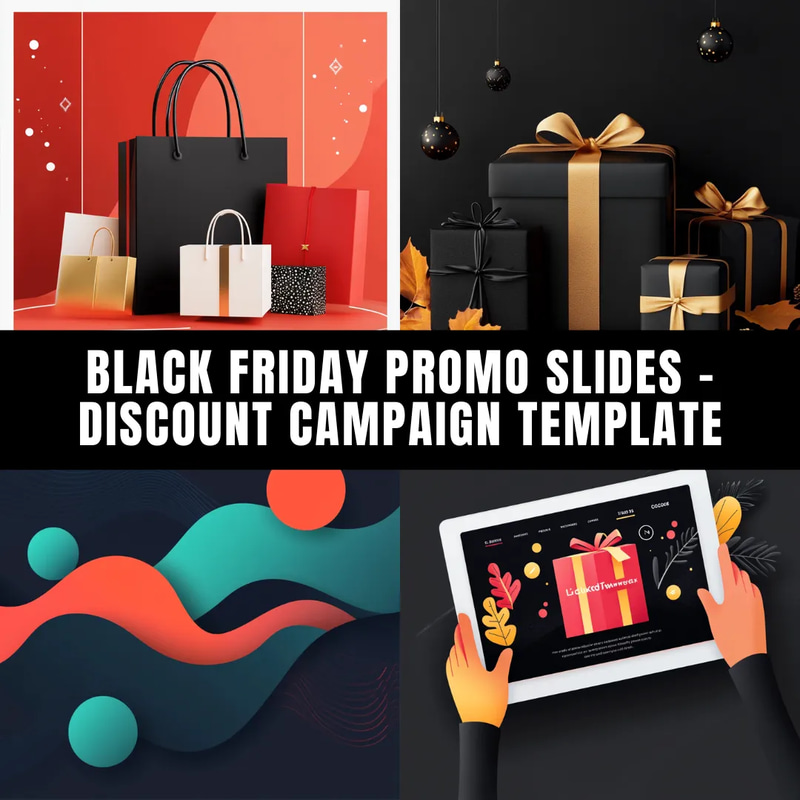 Black Friday Promo Slides - Discount Campaign Template - Sleek Video Slideshow for Impactful Seasonal Marketing