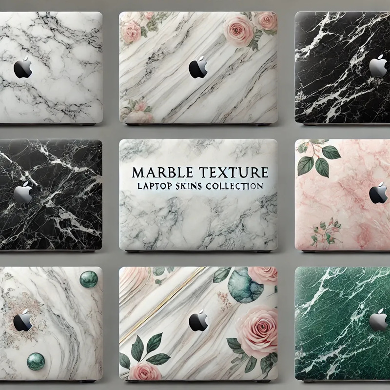 Marble Texture Laptop Skins Collection - Premium Marble-Inspired Laptop Skins for Stylish Device Protection and Personalization