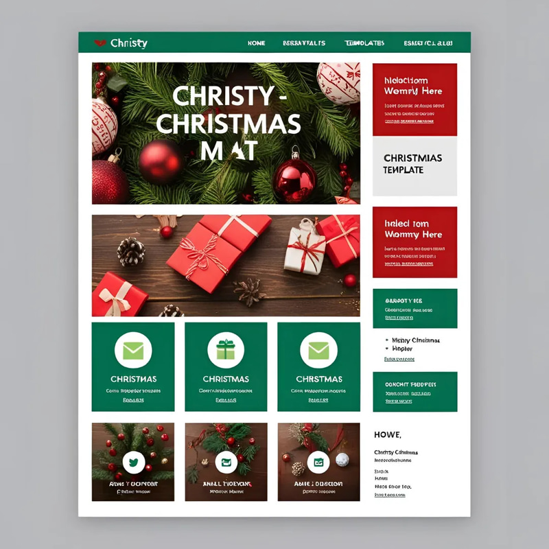 Christy Christmas Email Design - Festive Email & Newsletter Template for Engaging Holiday Campaigns