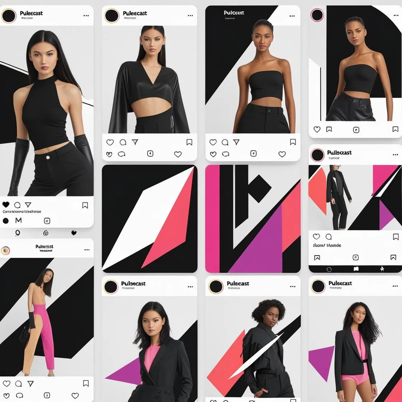 PulseCast - Bold Visuals for Fashion Brands - Animated Social Media Templates for Trendsetters and Marketers