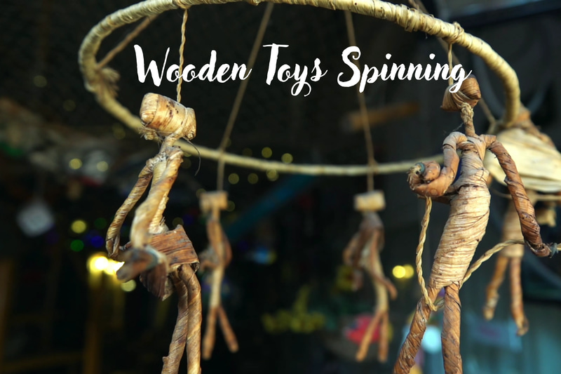 Spinning Wooden Toys - Cinematic Lifestyle Stock Video for Family & Children Projects