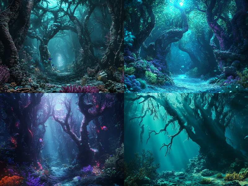 The Coral Labyrinth - Twisted Seascape - Immersive Digital Underwater Environment Art for Creators and Designers 2025-2026