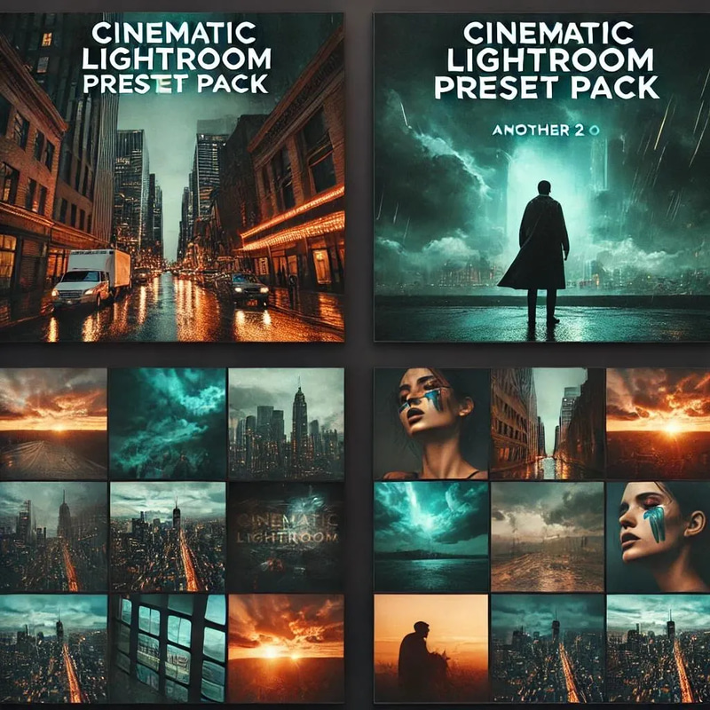 Cinematic Lightroom Preset Pack - Premium Cinematic Photo Editing Presets for Photographers and Creators 2025-2026