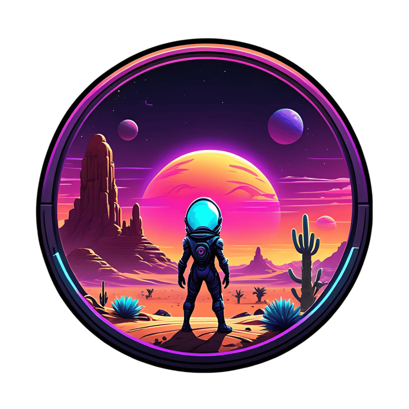 10 Planet Crew Astronaut Sticker Pack - Glossy Space Alien & UFO Decals for Creative Projects