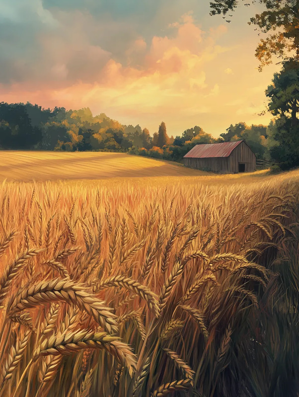 Rural Field Wall Art - Serene Landscape Canvas for Timeless Home and Office Decor 2025-2026