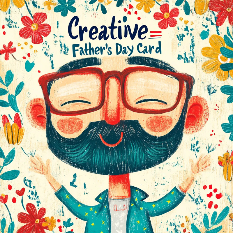 Creative Father's Day Card Idea - Unique Handmade Greeting Card for Dad's Celebration and Personal Touch