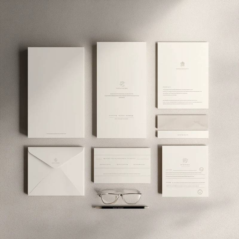 Elegant Branding Stationery Templates - Refined Business Identity Design Assets for Professional Brand Cohesion