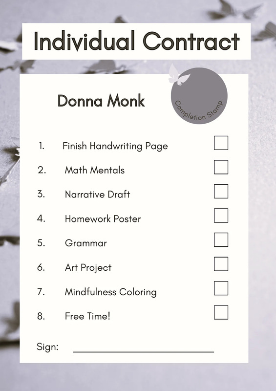 Blue Academic Contract Worksheet - Professional Business Agreement Template for Seamless Office Use