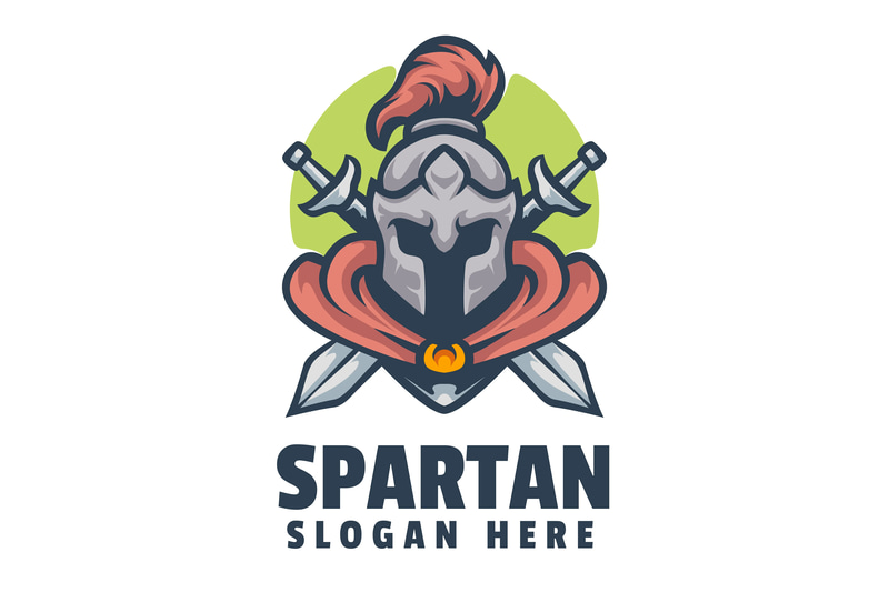 Spartan Mascot Warrior Logo - Bold Brand Logo Template for Dynamic Business Identity and Creative Branding Projects