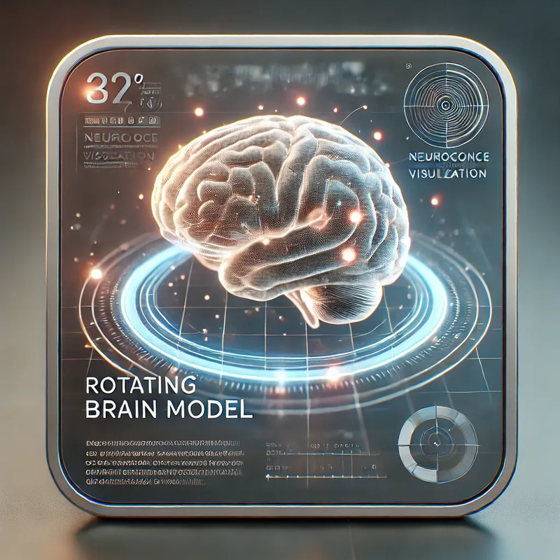 Rotating Brain Animation - Dynamic AI-Enhanced Motion Graphic Elements for Creative Video Projects