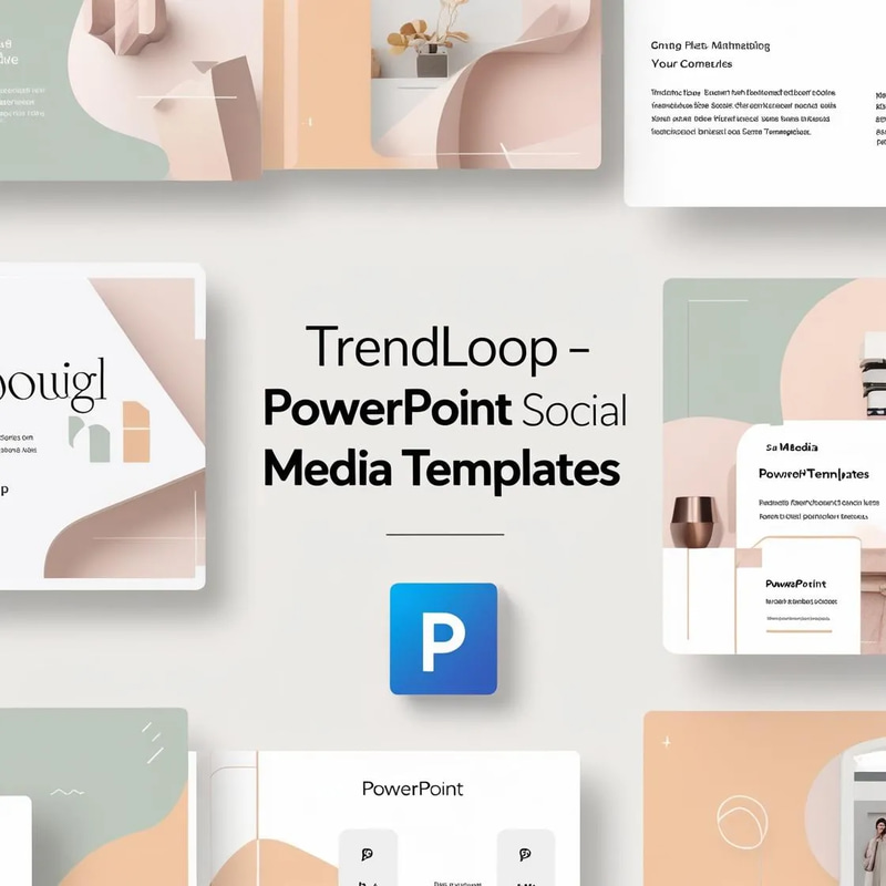 TrendLoop PowerPoint Social Media Templates - Dynamic Animated Designs for Engaging Digital Campaigns