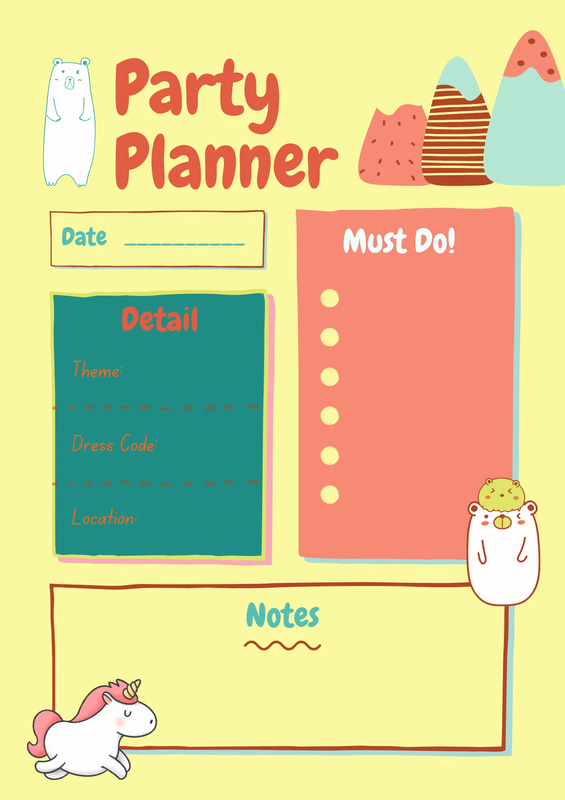 Festive Spark Blue Orange Celebration Planner - Vibrant Event Organizer for Weddings, Parties & Special Occasions