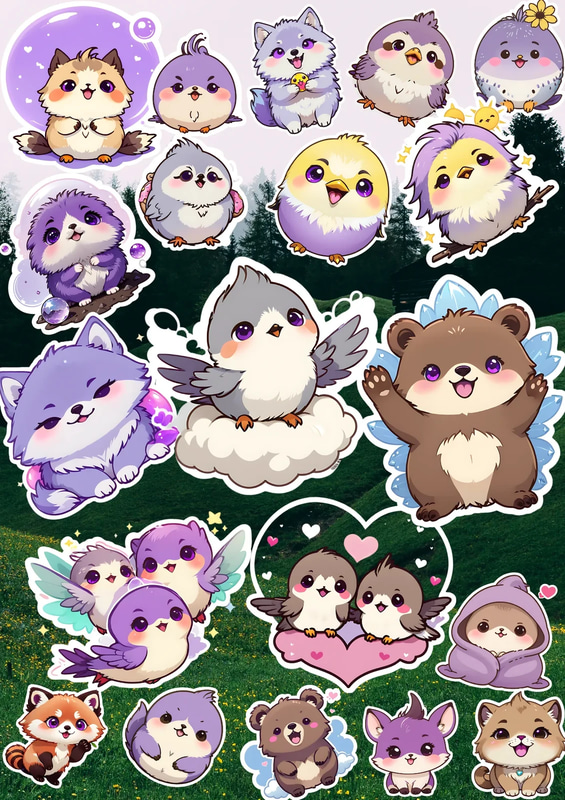 100+ Jungle Party Mega Bundle - Vibrant Animal & Pet Sticker Collection for Creative Projects and Branding