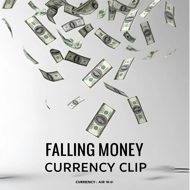 Falling Money Currency Clip - Dynamic Business & Technology Stock Video for Professional Presentations and Marketing