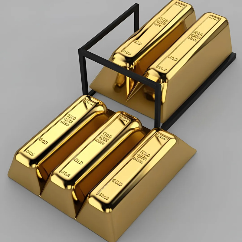Gold Bars in Secure Box - Premium 3D Printable Model for Collectors and Designers