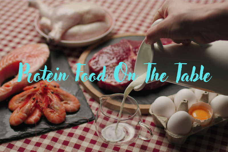 Protein-Rich Platter Nutrition Food Display - Cinematic Stock Video for Food Creators and Marketers 2025