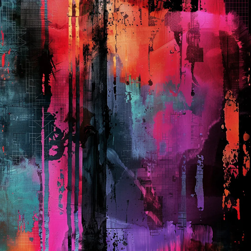 Digital Abstract Textured Brush Strokes - Premium Abstract Art with Rich Texture for Creative Projects and Visual Storytelling