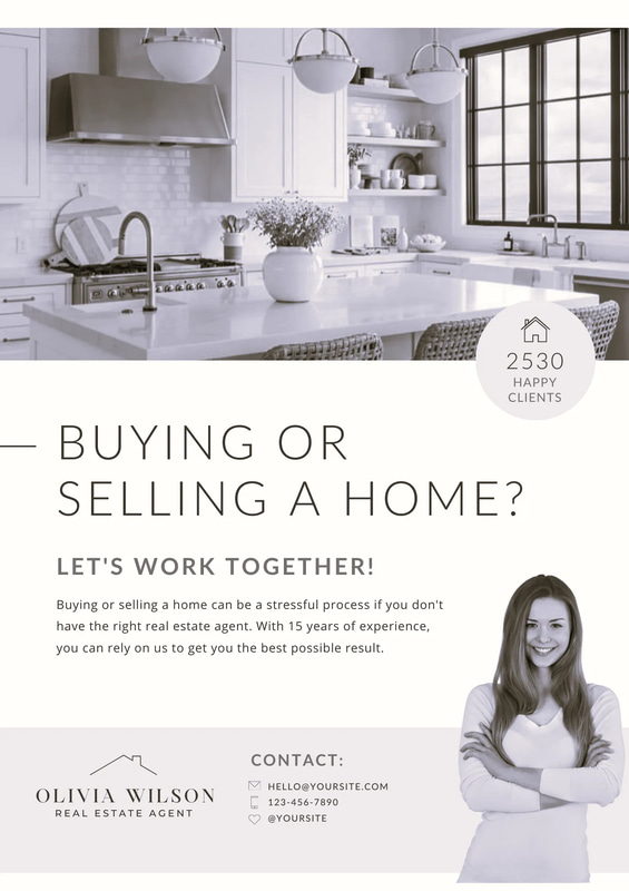Beige Luxe Property Promo Flyer - Elegant Real Estate Listing Templates for Professional Branding and Sales