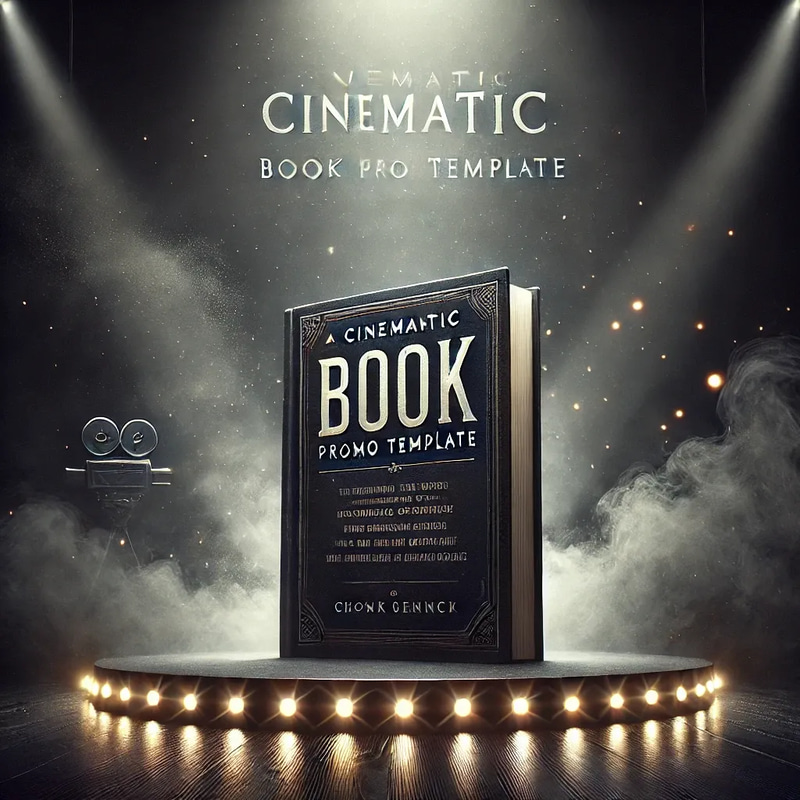 Cinematic Book Promo Template - Dynamic Video Promotion Toolkit for Authors and Publishers