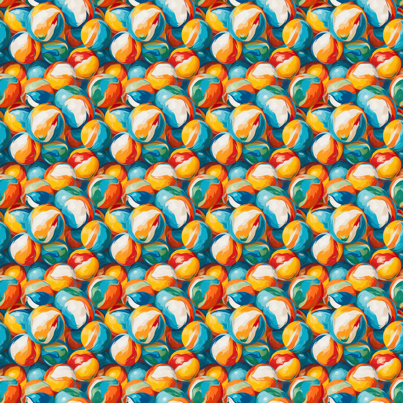 Beach Ball Summer Splash Patterns - Vibrant Seasonal Patterns for Creative Print & Digital Projects